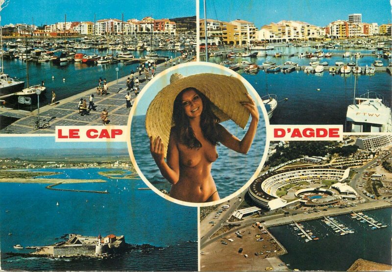 Ancienne carte postale du Village Naturiste