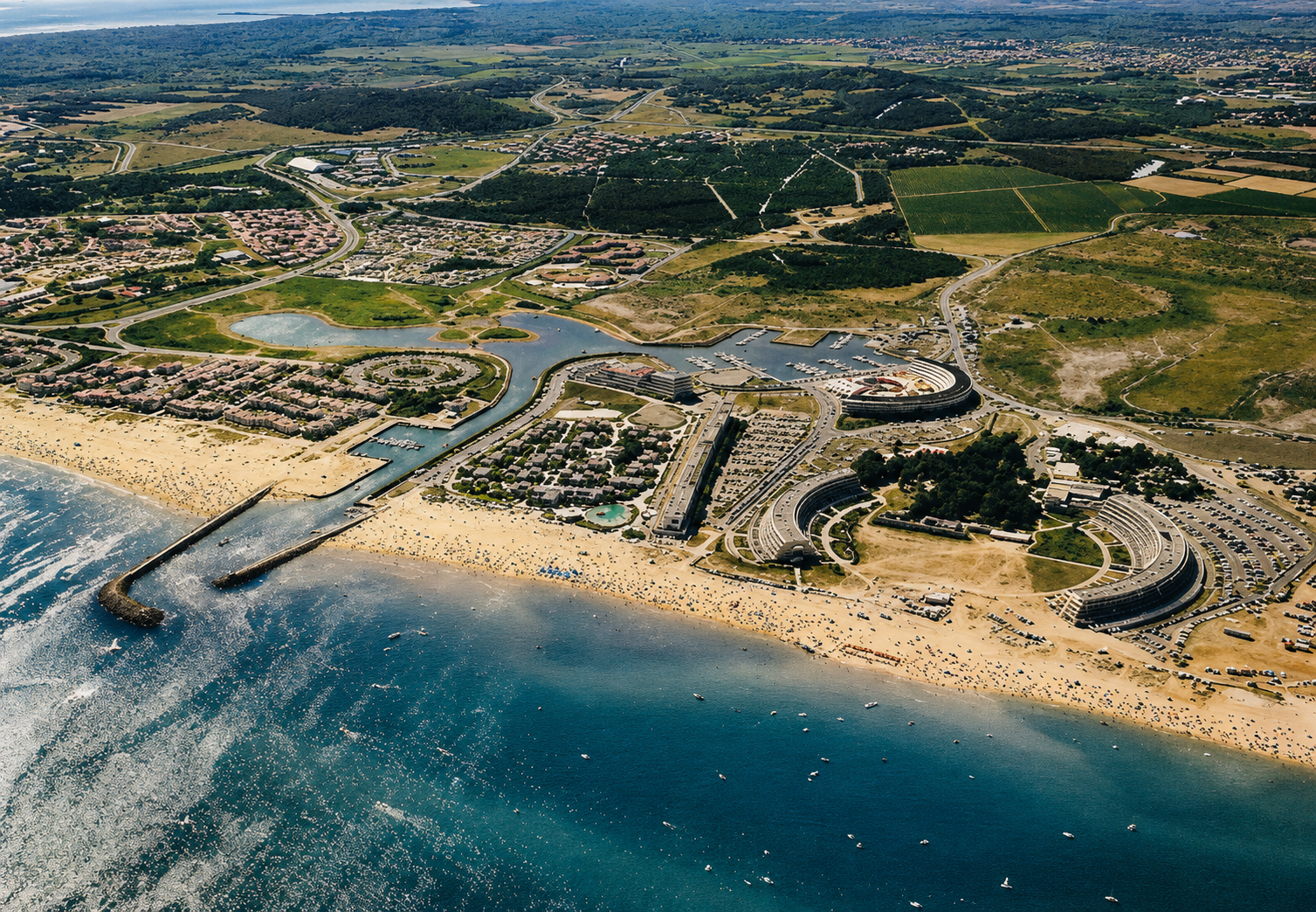 Ancienne photographie du Village Naturiste du Cap d’Agde